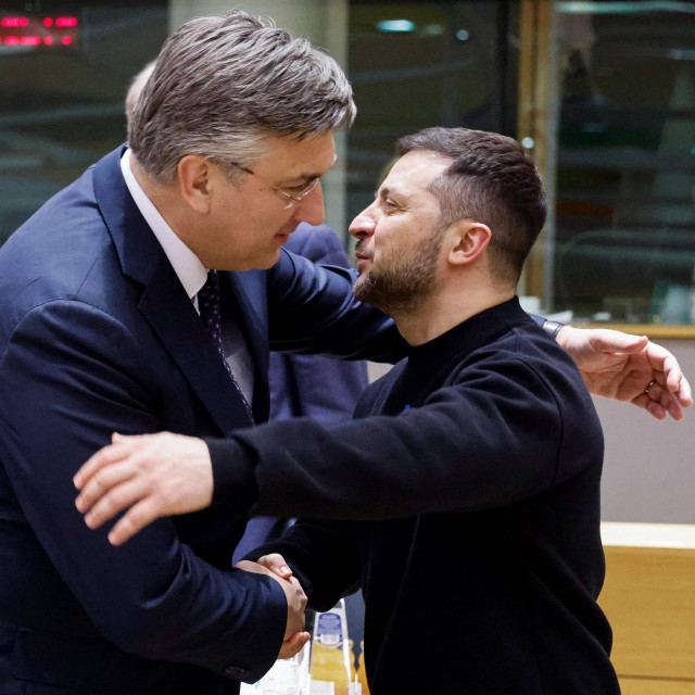 Volodimir Zelenski i Andrej Plenković