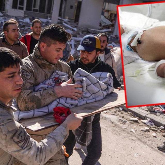 Beba rođena u ruševinama