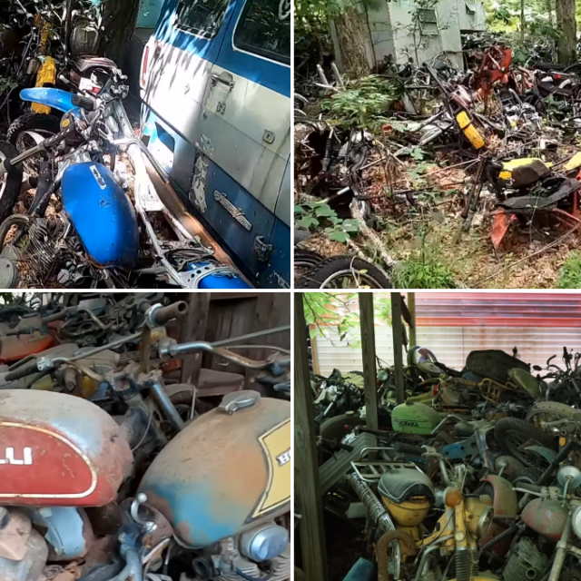 Zapuštena kolekcija motocikla