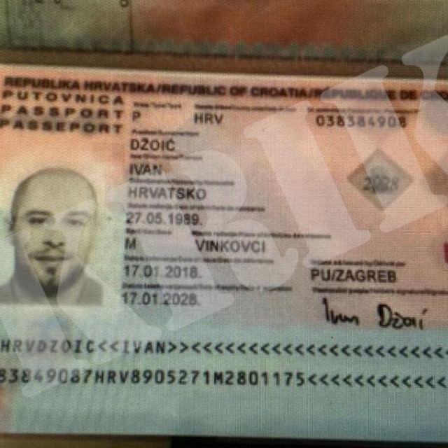 Lažna hrvatska putovnica s kojom je jedan od ubojica došao u Grčku