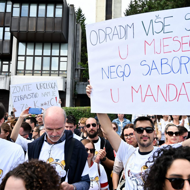 Prosvjed liječnika u rujnu 2022. godine