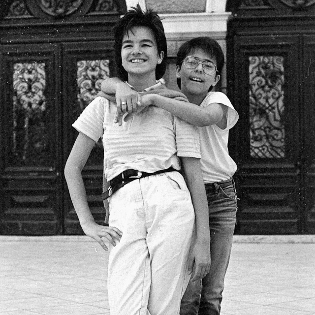 Severina i Toni Kesić pred splitskim kazalištem 1986. godine
 