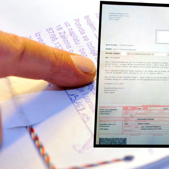 Uplatnica čitatelja koji se Jutarnjem listu javio 2019. godine