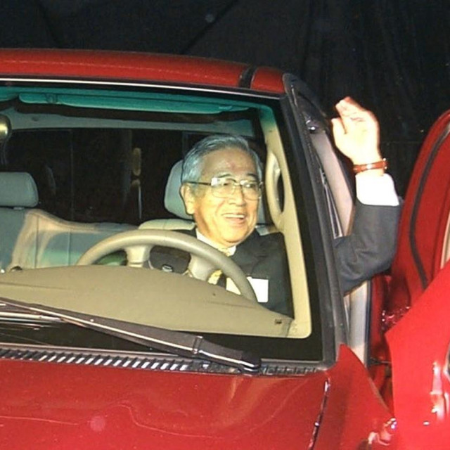 Shoichiro Toyoda 1998. godine u tvornici Toyote