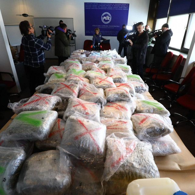 Rekordna zapljena droge u naselju kod Zeline