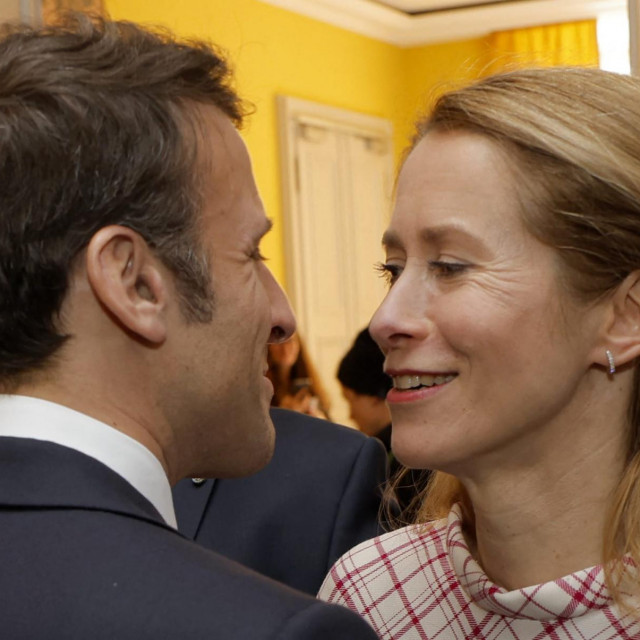 Emmanuel Macron i Kaja Kallas