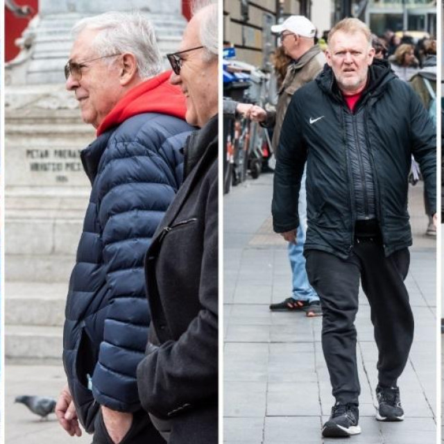 Davor Filipović, Dikan Radeljak, Robert Prosinečki i Mirjana Hrga na zagrebačkoj špici