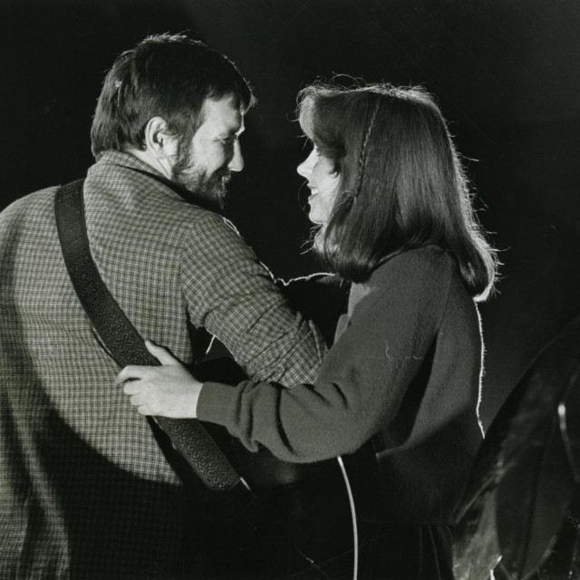 Đorđe Balašević i Biljana na koncertu 1979.