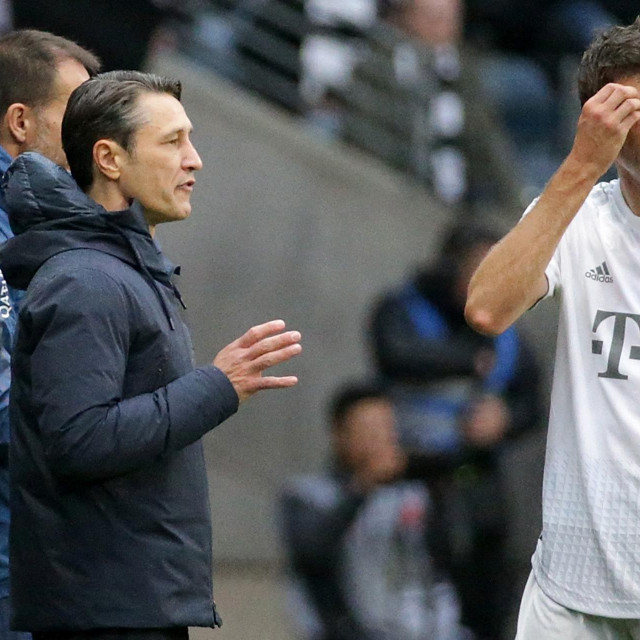 Niko Kovač i Thomas Müller u Bayernu 2019. godine