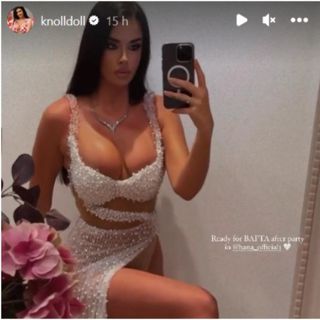 Ivana Knoll na zabavi BAFTA-e