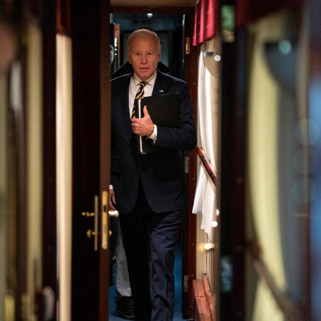 Joe Biden u vlaku