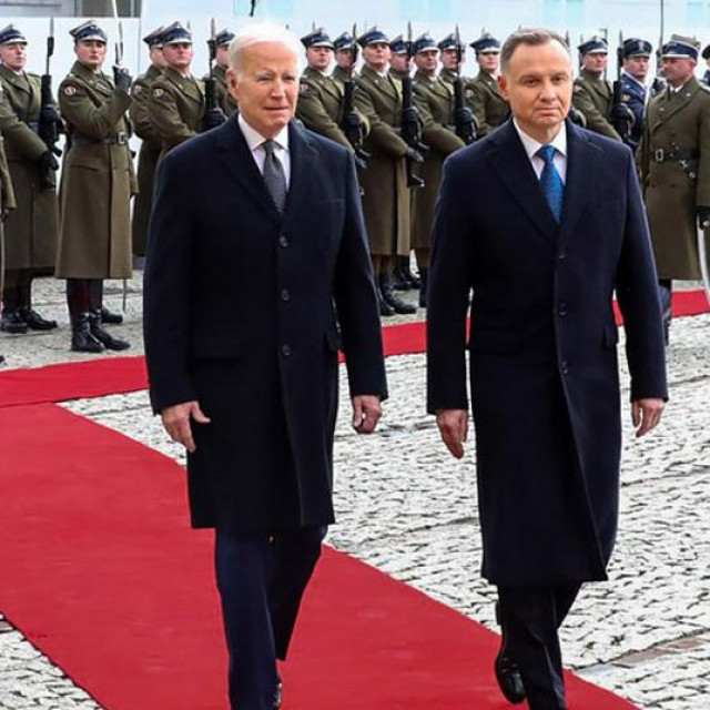 Joe Biden i Andrzej Duda