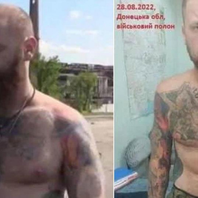 Oleg Mudrak u svibnju 2022. nakon izlaska iz Azovstala i u kolovozu 2022. nakon tri mjeseca torture ruskog logora