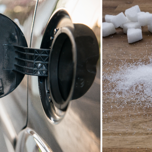 Spremnik goriva, šećer, ilustracija