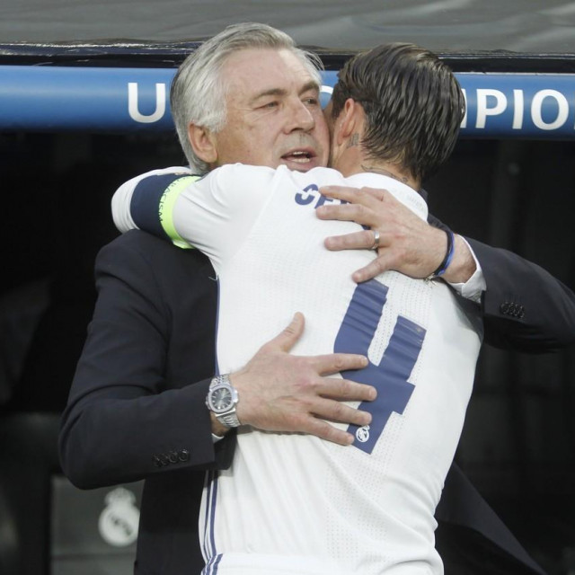 Carlo Ancelotti i Sergio Ramos