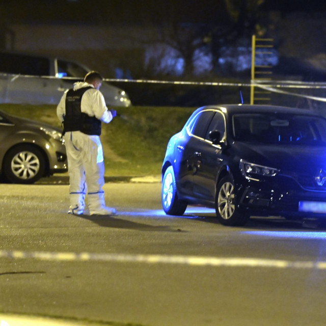 Policijski očevid u Ulici Dobriše Cesarića u zagrebačkom naselju Špansko