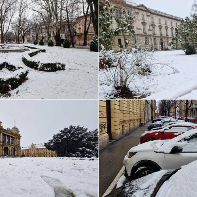 Snijeg u Zagrebu