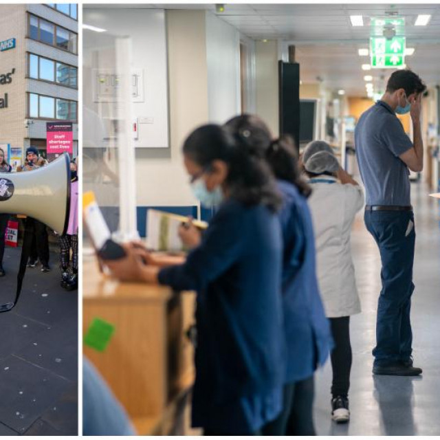 Štrajk medicinskih radnika u veljači, bolnica u Londonu