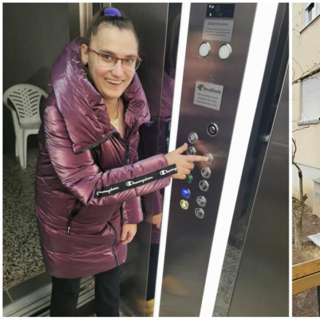 Lara Dičak, djevojka sa 100- postotnim invaliditetom jedva je dočekala ugradnju dizala