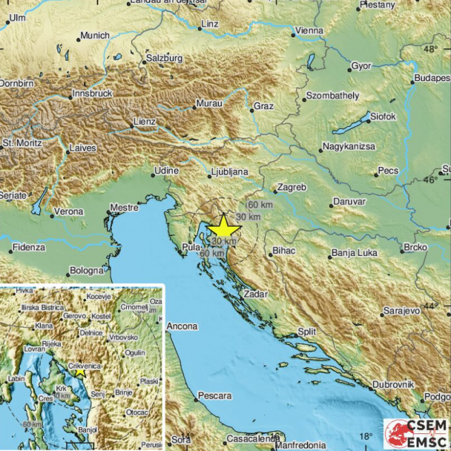 Potres kod Crikvenice