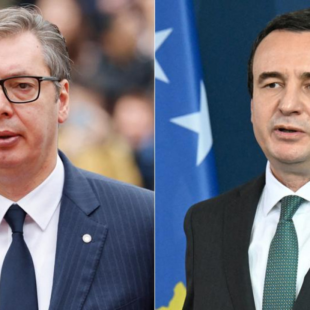 Aleksandar Vučić i Albin Kurti