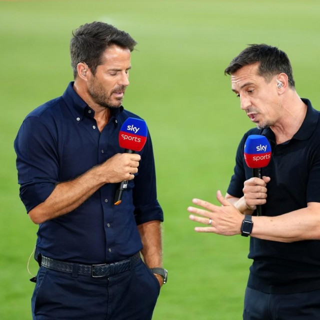 Jamie Redknapp i Gary Neville (desno)
