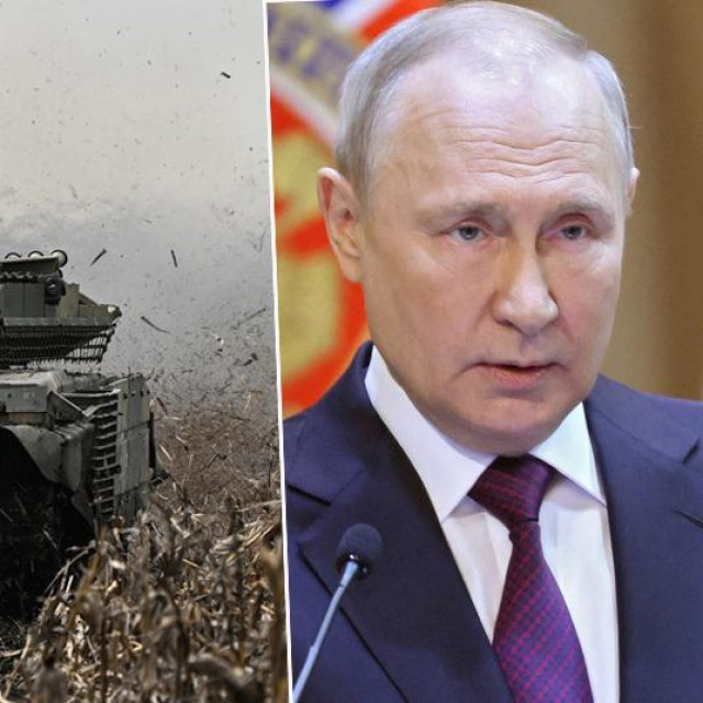 Ruski tenk T-90M i Vladimir Putin