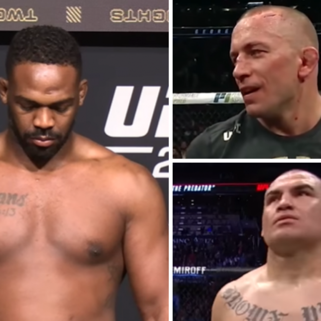 Jon Jones (lijevo), GSP i Cain Velasquez