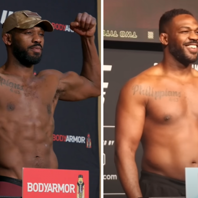 Jon Jones kao poluteškaš (lijevo) i Jon Jones kao teškaš