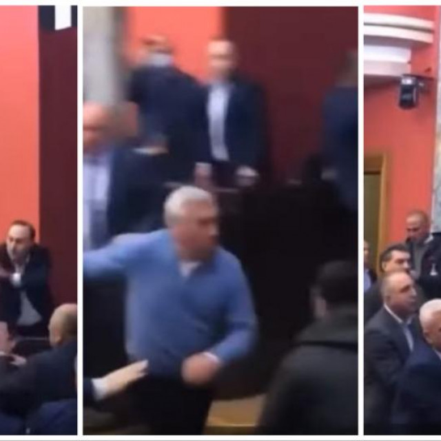 Tučnjava u gruzijskom parlamentu
