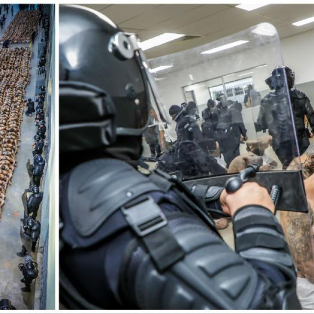 Scene iz zatvora CECOT, El Salvador