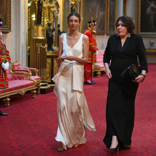 Rose Hanbury bila je pozvana na prijeme u Buckinghamsku palaču povodom službenog posjeta tadašjeg američkog predsjednika Donalda Trumpa 2019.