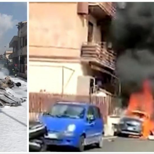 Sudar vojnih letjelica pored Rima