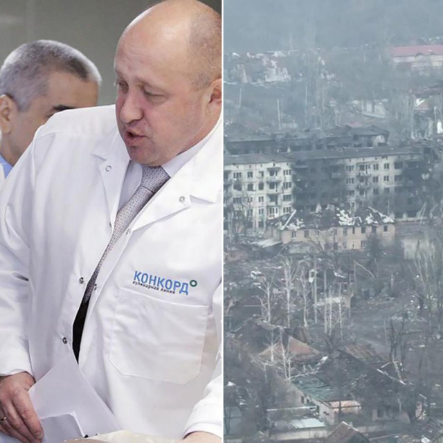 Putin i Prigožin; Bahmut