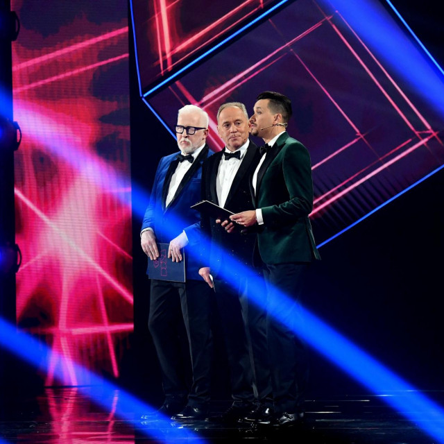 Voditelji Dore 2023. Mario Lipovsek Battifiaca, Mirko Fodor, Marko Tolja