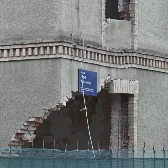 Djelomično urušena zgrada u zagrebačkoj Ilici