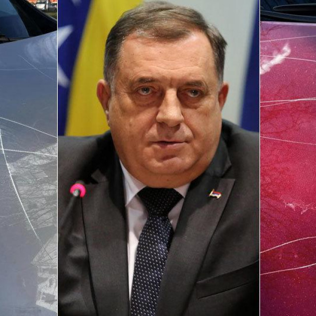 Oštećeni automobili dvojice novinara; Milorad Dodik