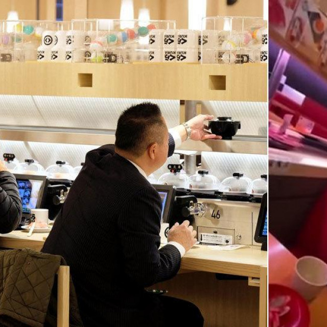 Pokretna traka u sushi restoranu; jedan od uhićenih mladića koji su snimali podvale