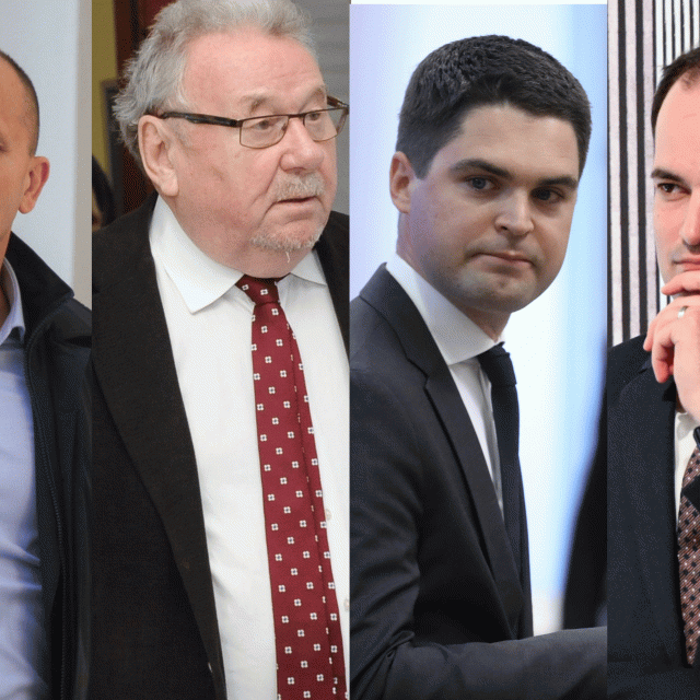 Ivan Anušić, Vladimir Šeks, Karlo Ressler i Ivan Malenica