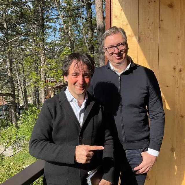 Tomaž Kavčič i Aleksandar Vučić