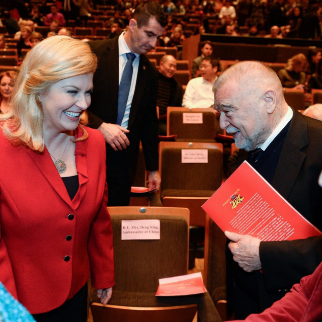 Kolinda Grabar Kitarović i Stjepan Mesić