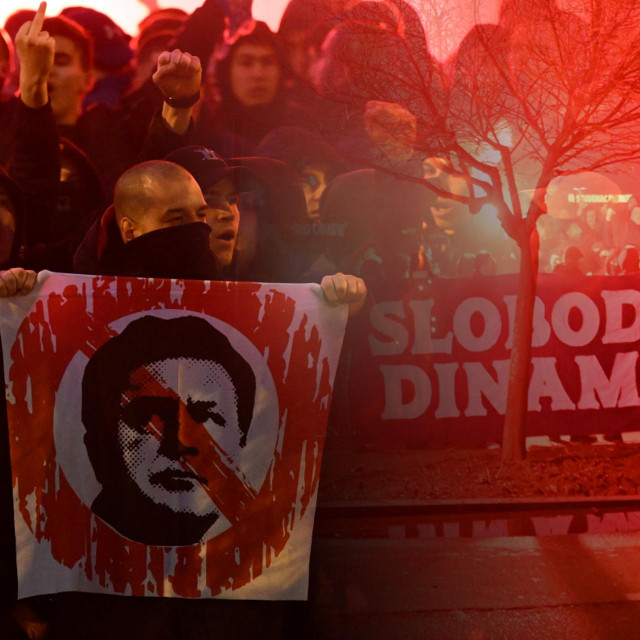Navijači Dinama tijekom Skupštine 