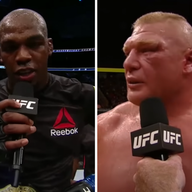 Jon Jones i Brock Lesnar