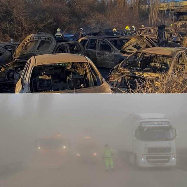 Lančani sudar u Mađarskoj