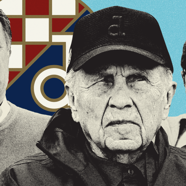 Bivši izvršni dopredsjednik Dinama Zdravko Mamić, predsjednik kluba Mirko Barišić i član Skupštine Dinama Jure Zovko