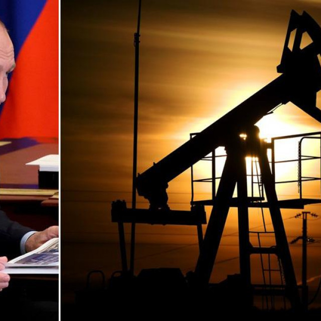 Vladimir Putin i naftna bušotina u Rusiji