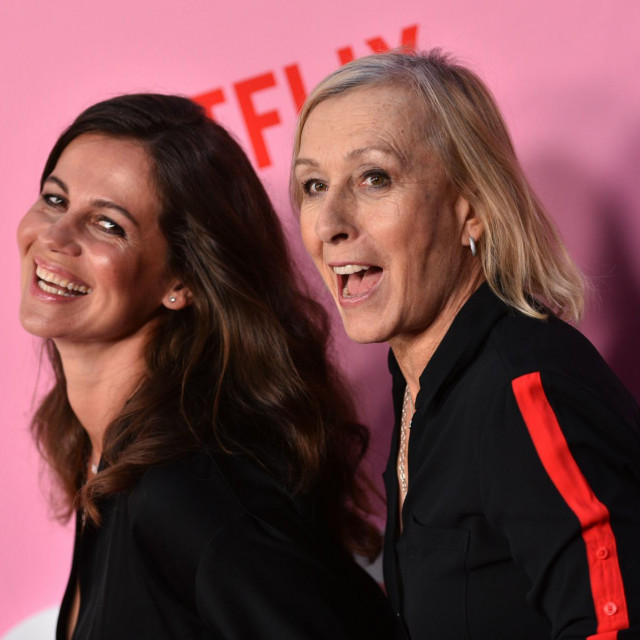 Julia Lemigova i Martina Navratilova