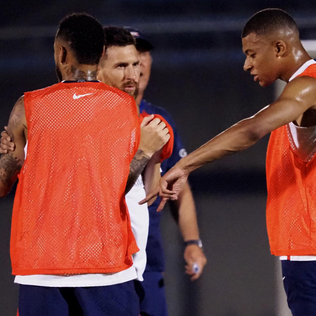 Lionel Messi na treningu PSG-a