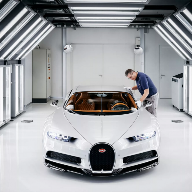 Bugatti Chiron lakiranje