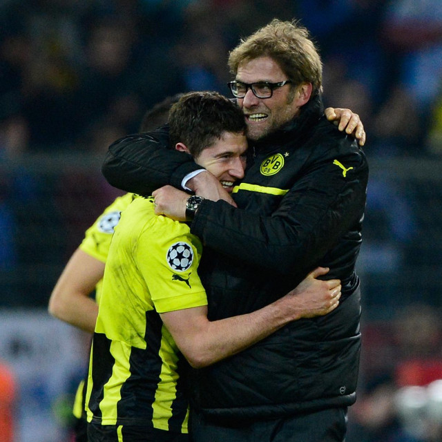 Lewandowski i Klopp iz vremena dok su obojica bili u Borussiji